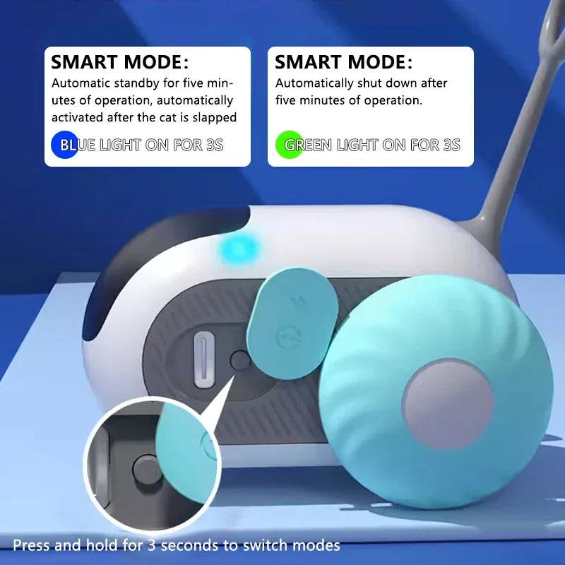 Brinquedo interativo inteligente para gatos, possui controle remoto