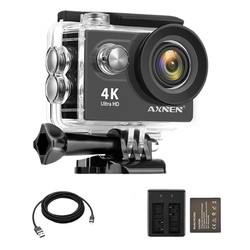 Camera de Ação Profissional Portátil 4K Ultra HD 60FPS - Estilo Go Pro